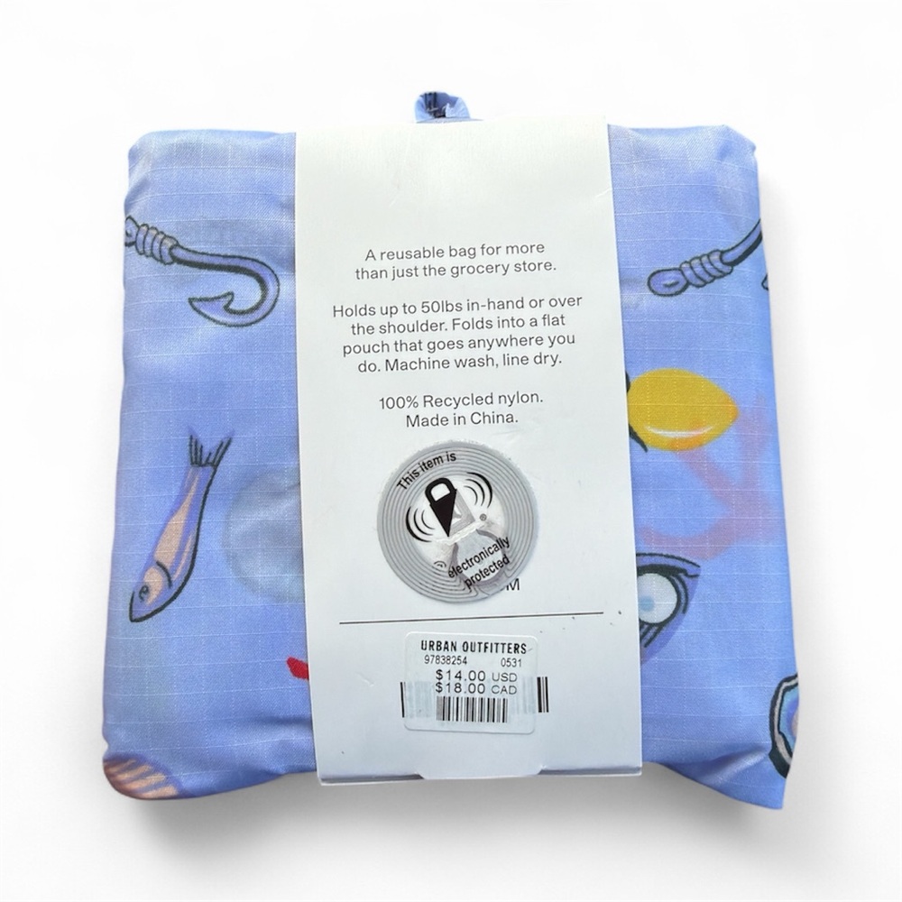 New! Baggu Standard Bag. Periwinkle Sea - Picture 2 of 2